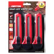 Dekton DT60126 Snap Off Knife Set 3pc