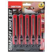 Dekton DT60128 Snap Off Knife Set Small 5pc