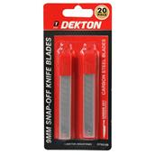 Dekton DT60145 9mm Snap Off Knife Blades 20pc