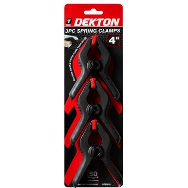 Dekton DT60620 Spring Clamps 4&quot; Pack of 3