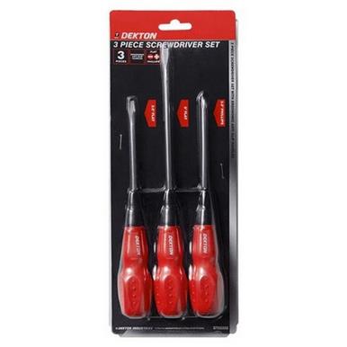 Dekton DT65202 Screwdriver Set 3pc (Flat & Phillips)