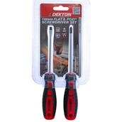 Dekton DT65206 Flat and Pozi Screwdriver Set 100mm