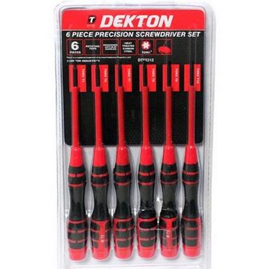 Dekton DT65312 Precision Torx Set Flat and Phillips 6pc
