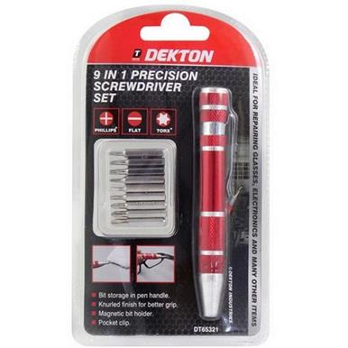 Dekton DT65321 9 in 1 Precision Screwdriver Set