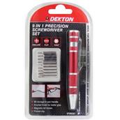 Dekton DT65321 9 in 1 Precision Screwdriver Set