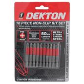 Dekton DT65412 10pc Non-Slip Bit Set 50mm