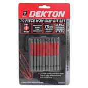 Dekton DT65414 Non Slip Bit Set 75mm 10pc