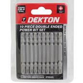 Dekton DT65425 Double Ended Power Bit Set 65mm PZ2 10pc