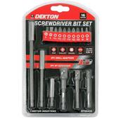 Dekton DT65433 Screwdriver Bit Set 16pc