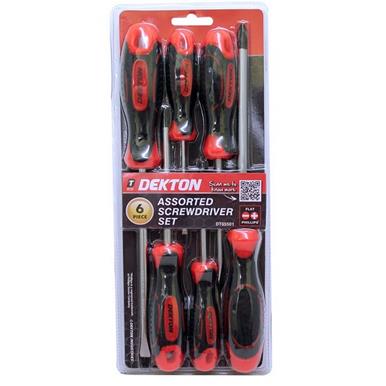 Dekton DT65501 Screwdriver Set Flat & Phillips 6pc