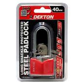 Dekton DT70228 40mm Long Shackle Covered Steel Padlock