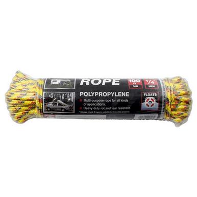 Dekton DT70410 Multi Purpose Polypropylene Rope Yellow 6mm X 30m