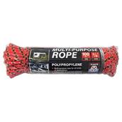 Dekton DT70412 Multi Purpose Polypropylene Rope Red 10mm X 30m