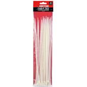 Dekton DT70470B White Cable Ties 4.8mm x 300mm Pack of 40
