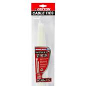 Dekton DT70481 White Cable 9.0mm x 500mm Pack of 10