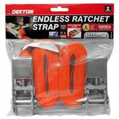 Dekton DT70629 Endless Ratchet Strap Set 25mm x 5m 2pc