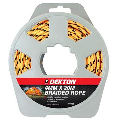 Dekton DT70630 Braided Rope 4.0mm x 20m