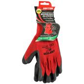 Dekton DT70705 Heavy Duty Working Gloves Size 8 (M) Black/Red Pack of 12 Pairs