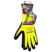 Dekton DT70764 Comfort Grip Gloves Size 9 (L) Black/Hi-Vis Green