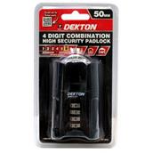 Dekton DT71010 4 Digit 50mm Combination Padlock Zinc Alloy