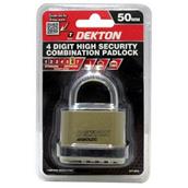 Dekton DT71015 4 Digit 50mm High Security Combination Padlock