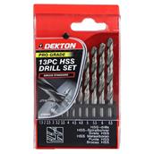 Dekton DT80203 Pro HSS Drill Set 1.5 - 6.5mm 13Pc
