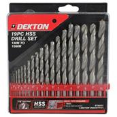 Dekton DT80222 HSS Drill Set 19pc 1mm - 10mm