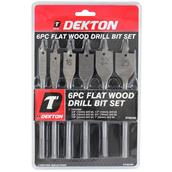 Dekton DT80289 Flat Wood Drill Set 6pc