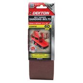 DEKDT80670 - Dekton DT80670 Sanding Belts 60 Grit 75 x 457mm Pack of 3