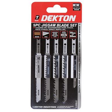 Dekton DT80915 Jigsaw Blades B & D Type Set Pack of 5