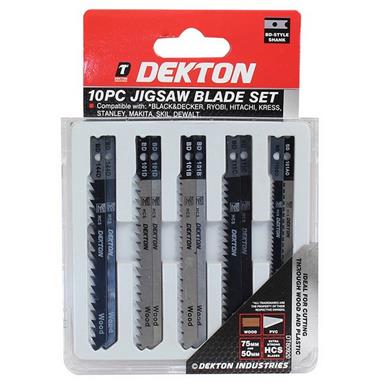 Dekton DT80920 Jigsaw Blades B & D Type Set Pack of 10