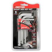 Dekton DT85511 9pc Ball End Short Hex Key Set