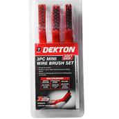 Dekton DT85979 Mini Wire Brush Set 3pc