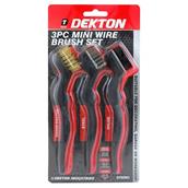 Dekton DT85983 Mini Wire Brush Set 3pc