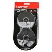 Dekton DT90805 Double Sided Mounting Tape White 5m x 19mm Pack of 2