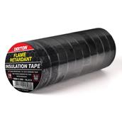 Dekton DT90856BK Insulation Tape Black 19mm x 20m Pack of 10