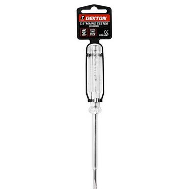 Dekton DT95267 Mains Tester 7.5&quot;