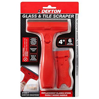 Dekton DT95817 Glass & Tile Scraper 2pc