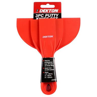 Dekton DT95892 Plastic Putty Knife Set 3pc