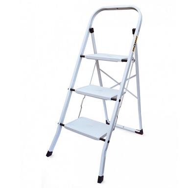 Drabest MF3 White Kitchen Step Ladder 3 Tread