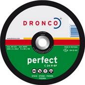 Dronco Flat Stone Cutting Disc Pack of 25 180mm x 3mm x 22.2mm (1185015) * CLEARANCE *