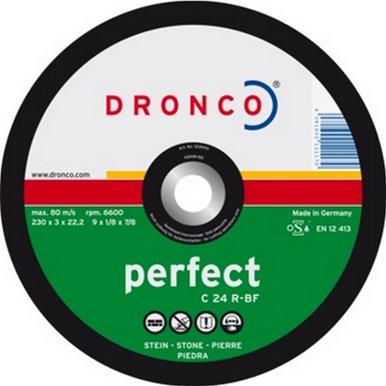 Dronco 1305225 Flat Stone Cutting Disc 300mm x 3.5mm x 20mm ** Each  ** WHILE STOCKS LAST