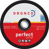 Dronco Depressed Centre Metal Grinding Disc Pack of 10 230mm x 6.4mm x 22.2mm -3236041 * CLEARANCE *