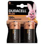 Duracell Plus Power D Batteries Card of 2