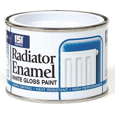 151 Coatings Radiator Enamel White Gloss Paint 180ml