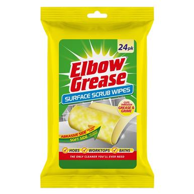 Elbow Grease Surface Scrub Wipes Pack of 24