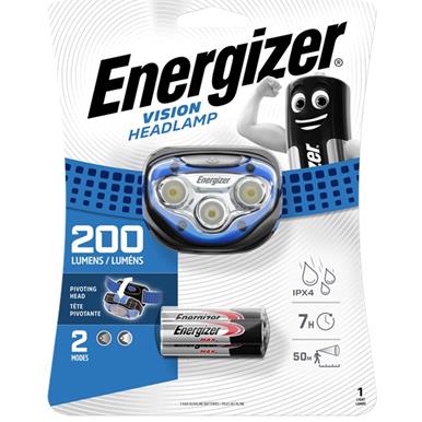 Energizer S9177 Vision Headlight Torch 3x AAA Batteries 200 Lumen