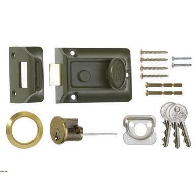 ERA 133-82 Traditional Nightlatch 60mm Green with Brass Cylinder  (Also Coded 133-87)