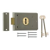 Era 176-47 Surface Mounted Rim Lock Grey 102mm x 76mm Boxed (Was 176-42) * Clearance *
