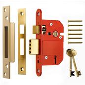 ERA 262-32 5 Lever Fortress Sashlock 67mm Electro Brass (Also Coded 262-37)